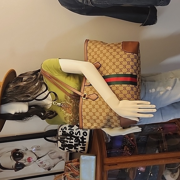 GUCCI brand Ophidia GG Supreme XL Tote - Picture 10 of 16